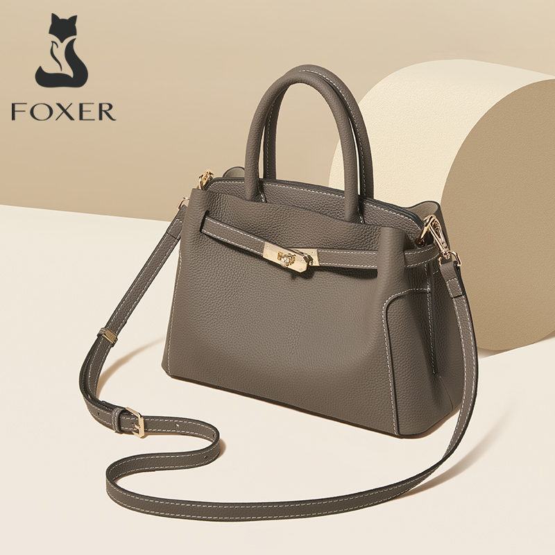 Luxury Bags Sale - FOXER 本革女性のハンドバッグ高級クロスボディバッグカジュアルレディースファッションショルダーメッセンジャーバッグ女の子のための 2026 ホット販売