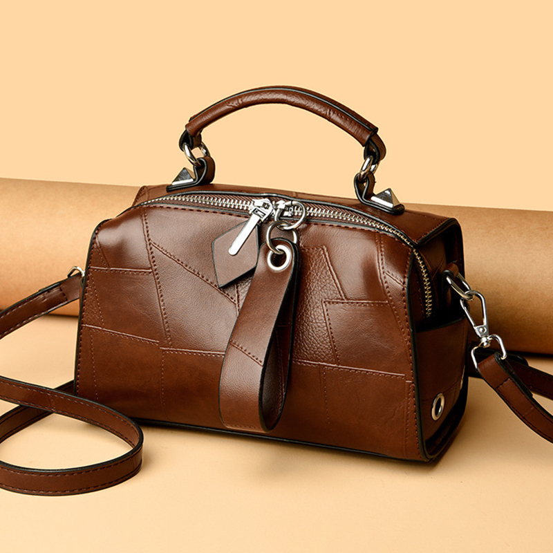 Luxury Bags Entry Level - 女性用本革バックパック、シンプルなレザーバッグ、ヴィンテージボストンハンドバッグ、女性用エントリーレベルバッグ、豪華なデザインのハンドバッグ