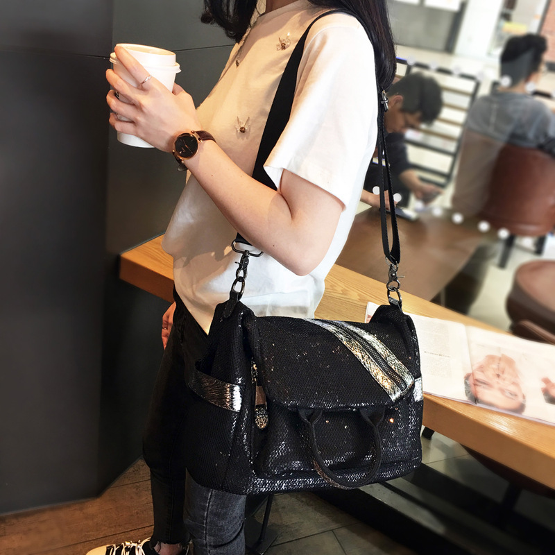 女性用スパンコールナイロンバックパック,女性用クロスボディバ - Luxury Bags Vintage のレビューと価格