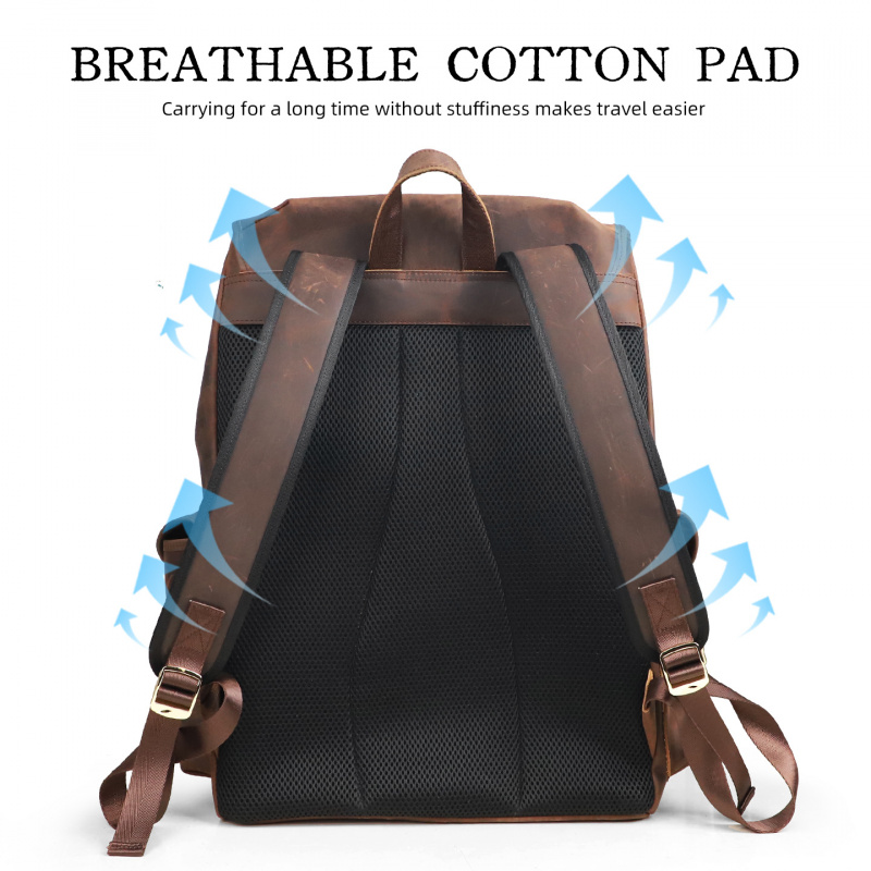 新着革バックパック高級男性本物の牛革トラベルバッグ男性ヴィン - Luxury Bags Vintage のレビューと価格