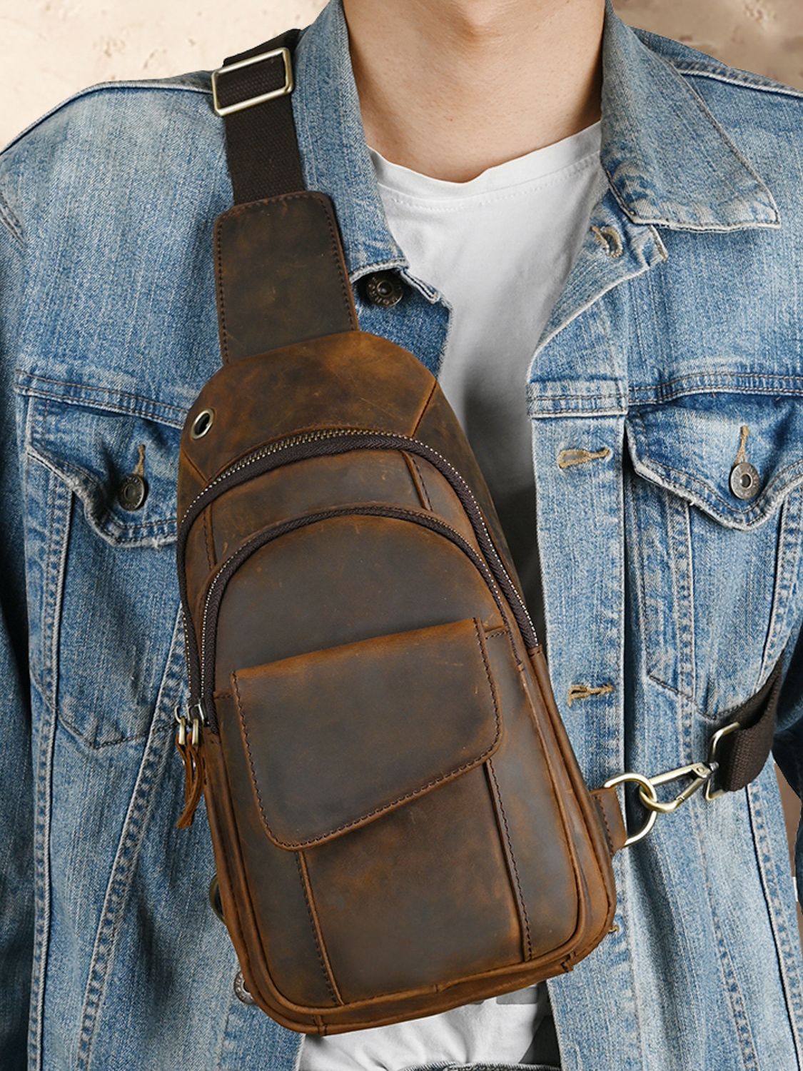 デザイナー高級多機能男性チェストバッグ大容量アウトドア男性ス - Luxury Bags Vintage のレビューと価格