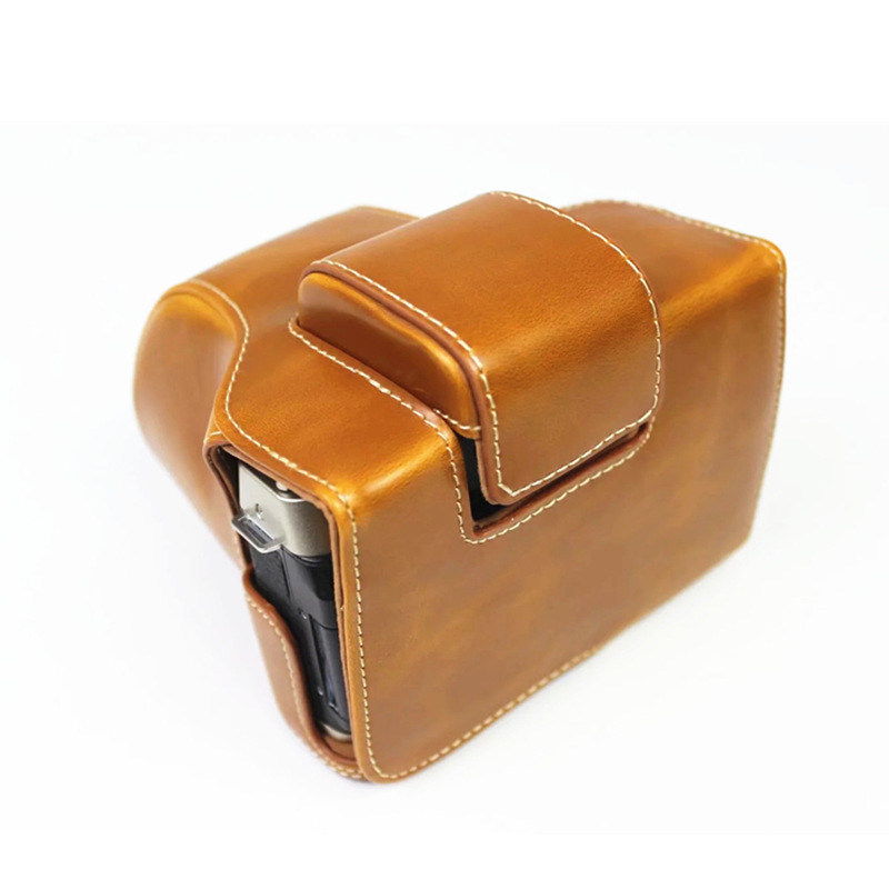 高級 PU レザーケースカメラビデオバッグフルボディカバー富 - Luxury Bags Videos のレビューと価格