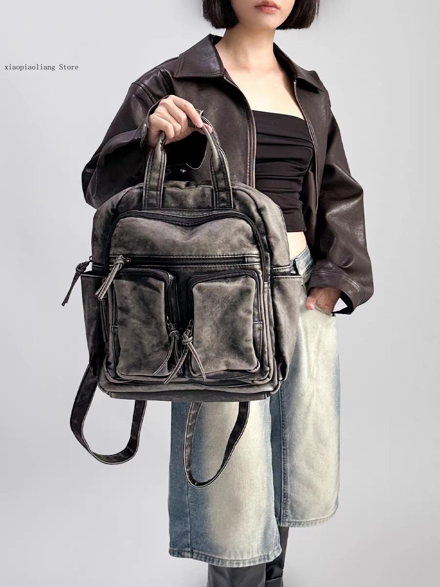 高級ソフトウォッシュPUレザーバックパック、トレンドの女子向 - Luxury Bags Vintage のレビューと価格