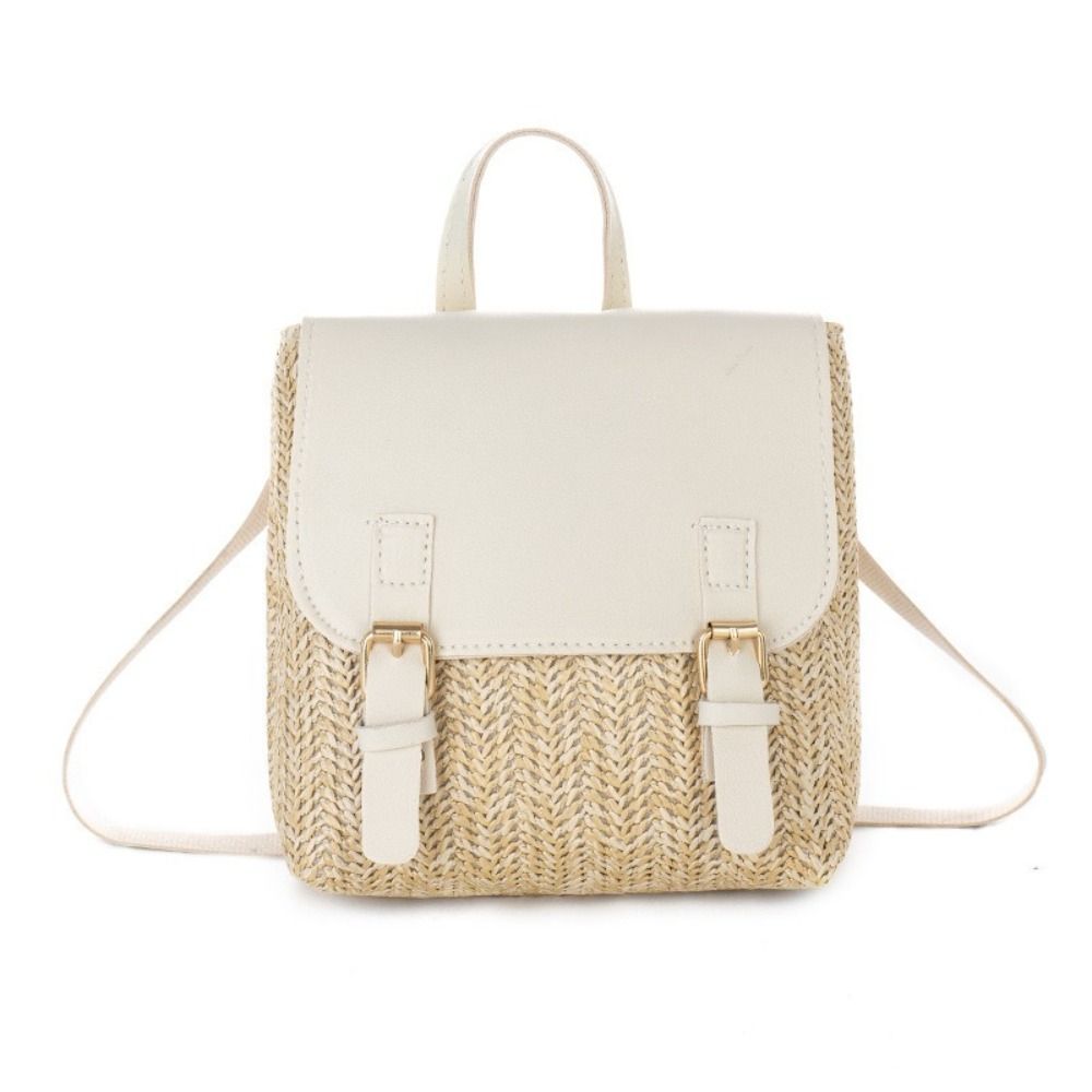 多用途バッグ PU レザーわらバックパックレトロデザインエレ - Luxury Bags Vintage のレビューと価格
