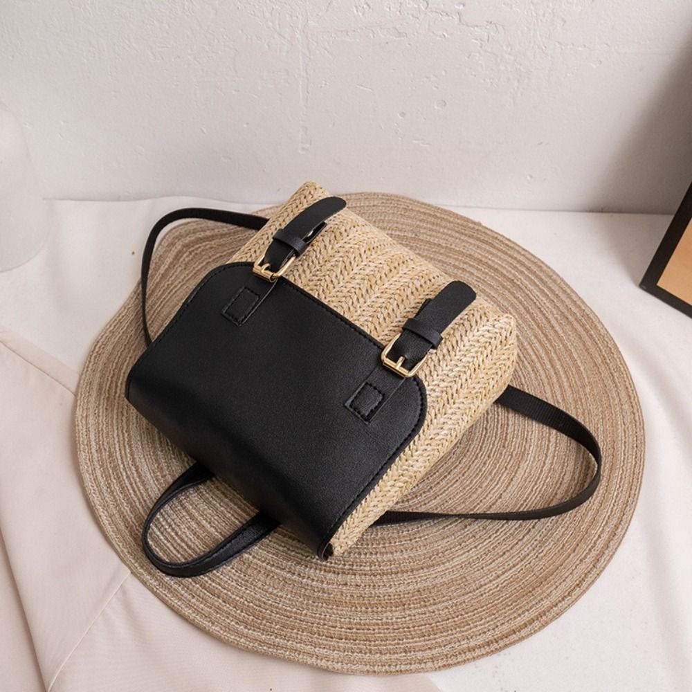 トレンド PU レザー ストロー バックパック レトロ デザ - Luxury Bags Vintage のレビューと価格
