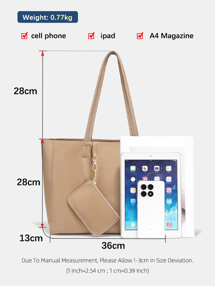 Zency 本革製大型トートバッグ ビーチハンドバッグ 高級 - Luxury Bag Collection のレビューと価格