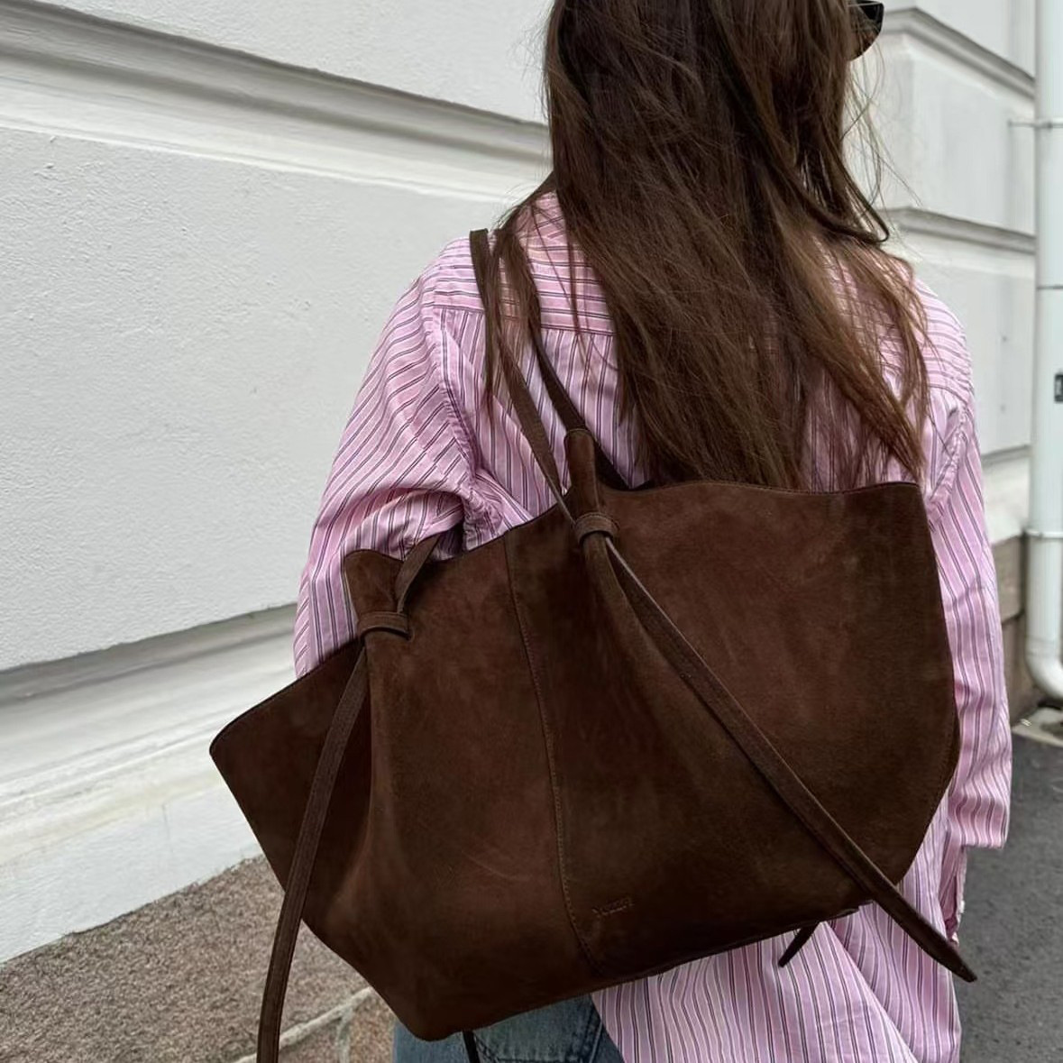 フェイクスエードトートバッグ女性の高級デザイナーハンドバッグ - Luxury Bags Vintage のレビューと価格