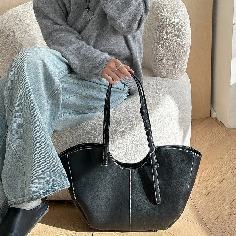 ヴィンテージ女性用ハンドバッグ 大容量ポータブルショッピング - Luxury Bag Collection のレビューと価格