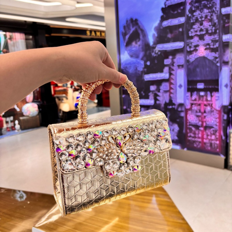 高級グリッタークリスタルラインストーンイブニングバッグヴィン - Luxury Bag Collection のレビューと価格