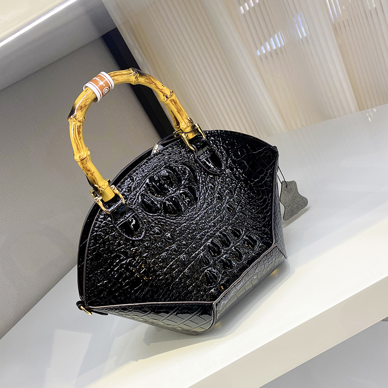 女性のためのクロコダイルハンドバッグ,竹の模造クロコダイルハ - Luxury Bags Sale のレビューと価格
