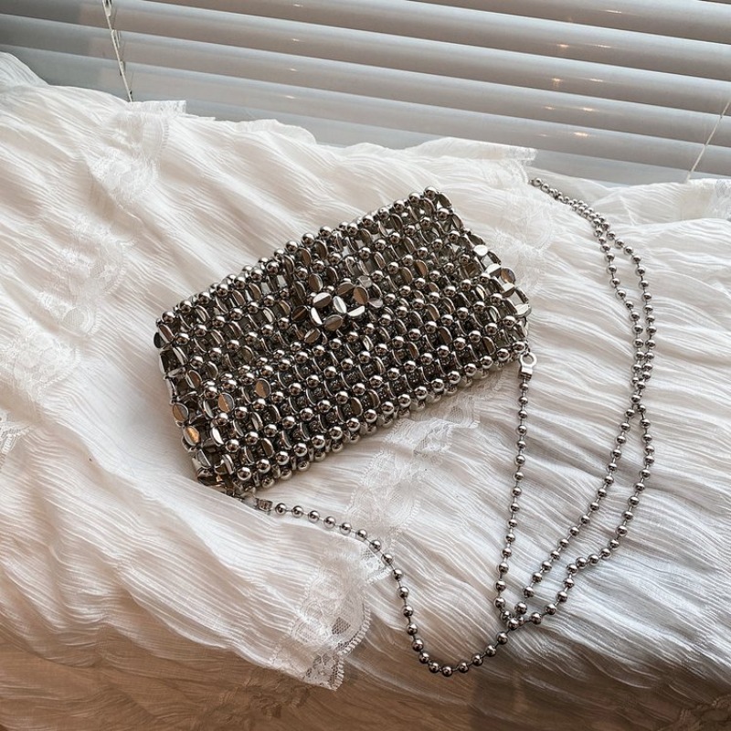 PU 高級感 ソリッドカラー イブニングバッグ 透かし彫り  - Luxury Bags Sale のレビューと価格