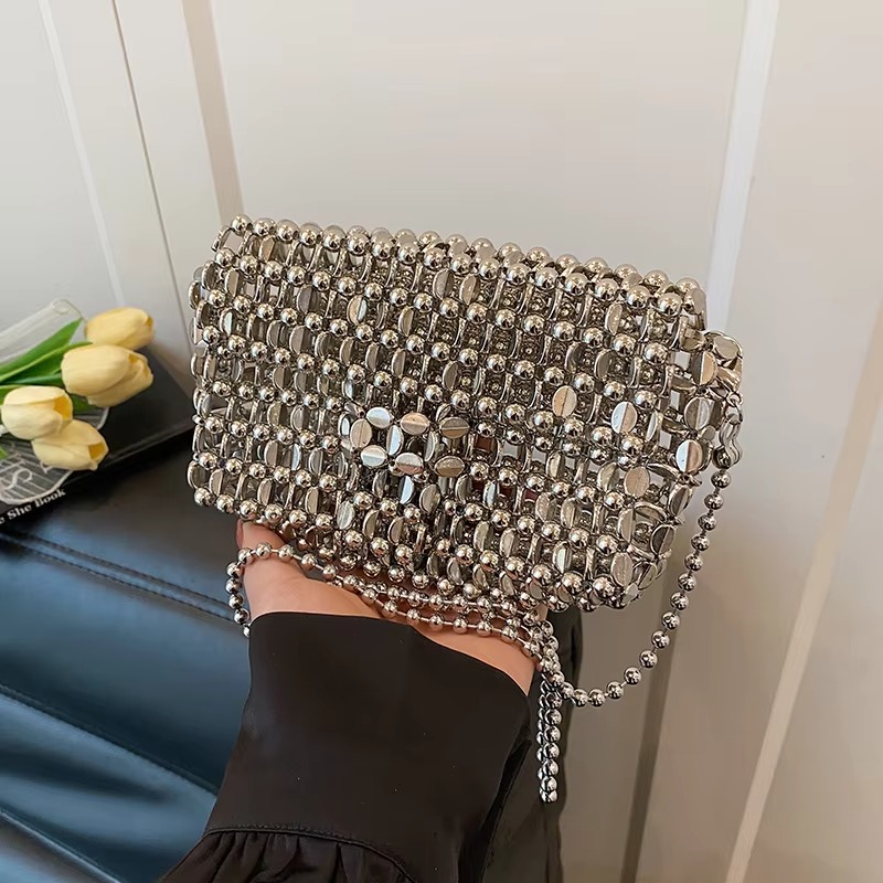 PU 高級感 ソリッドカラー イブニングバッグ 透かし彫り  - Luxury Bags Sale のレビューと価格