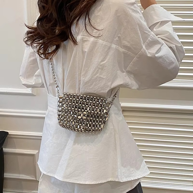 PU 高級感 ソリッドカラー イブニングバッグ 透かし彫り  - Luxury Bags Sale のレビューと価格