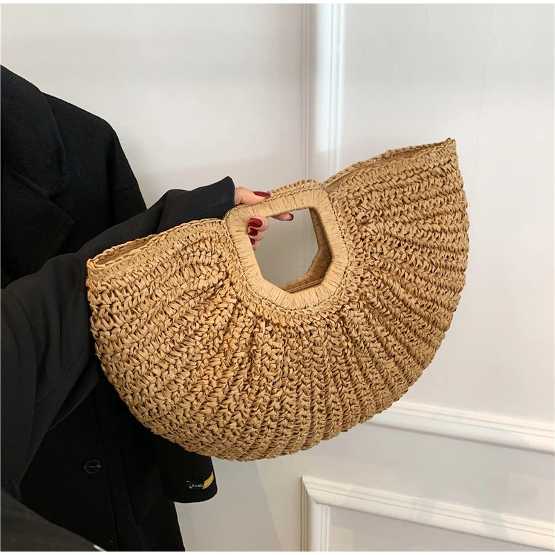 ブランド織クラッチバッグ高級新ハイエンド海辺休暇旅行大容量わ - Luxury Bags Sale のレビューと価格